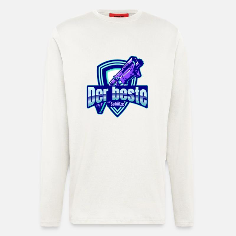 Der beste Schütze - Langarmshirt - made by SPREAD  - OFF WHITE