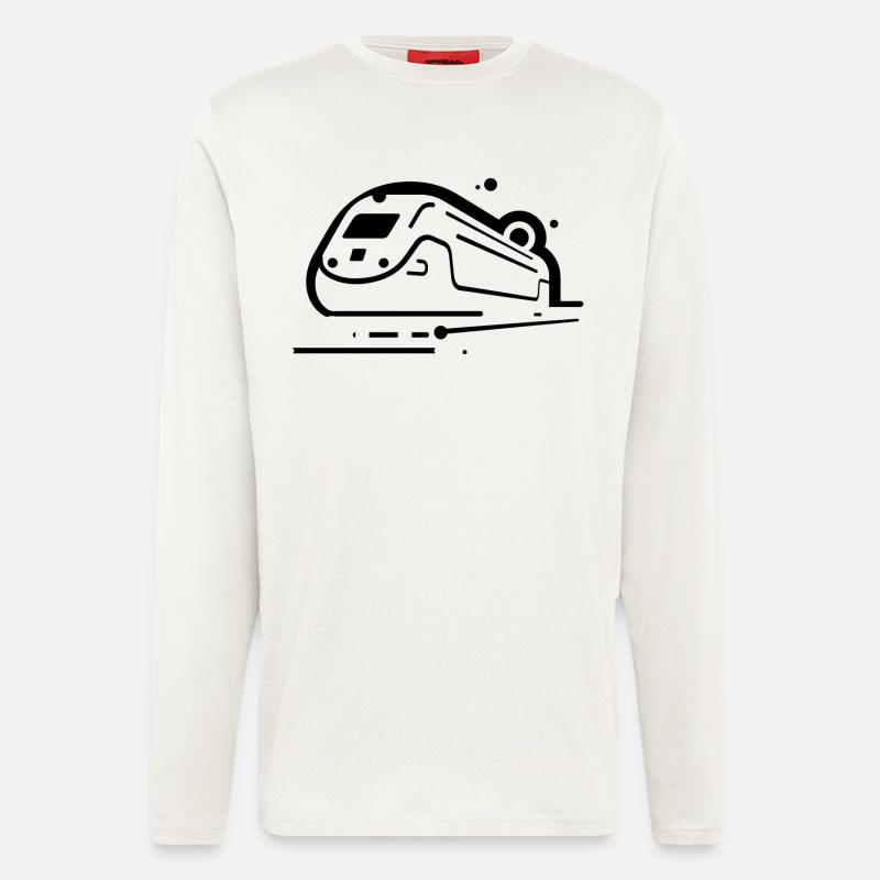 Train Comic Style - Longsleeve - made by SPREAD  - OFF WHITE