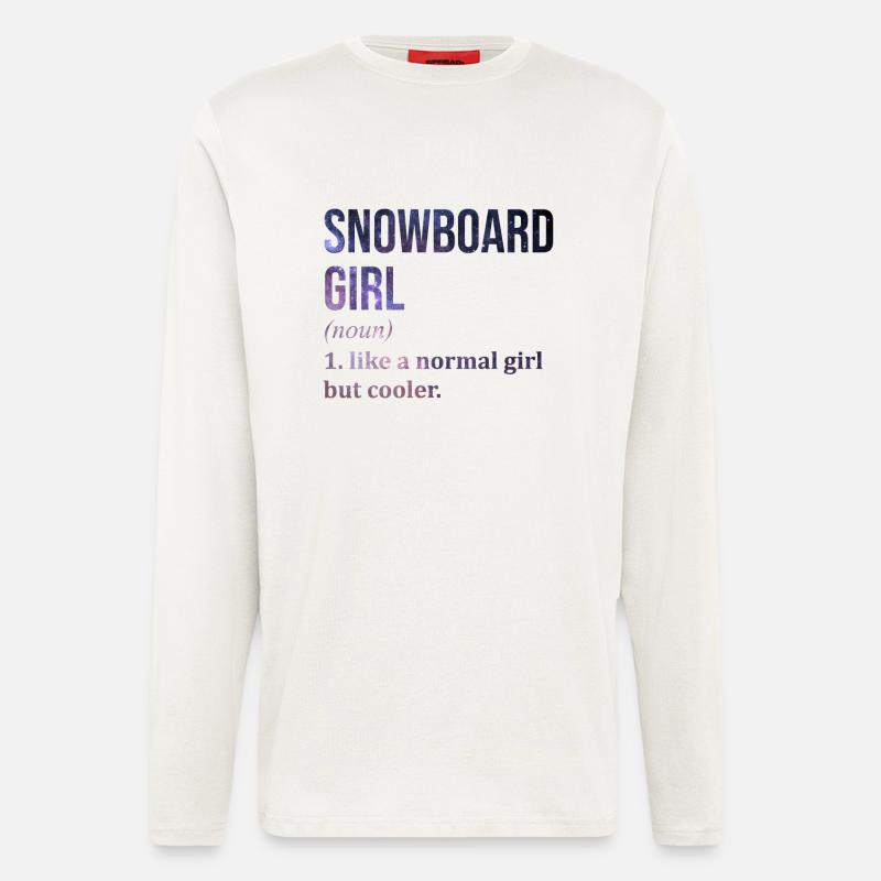 Snowboard - Langarmshirt - made by SPREAD  - OFF WHITE