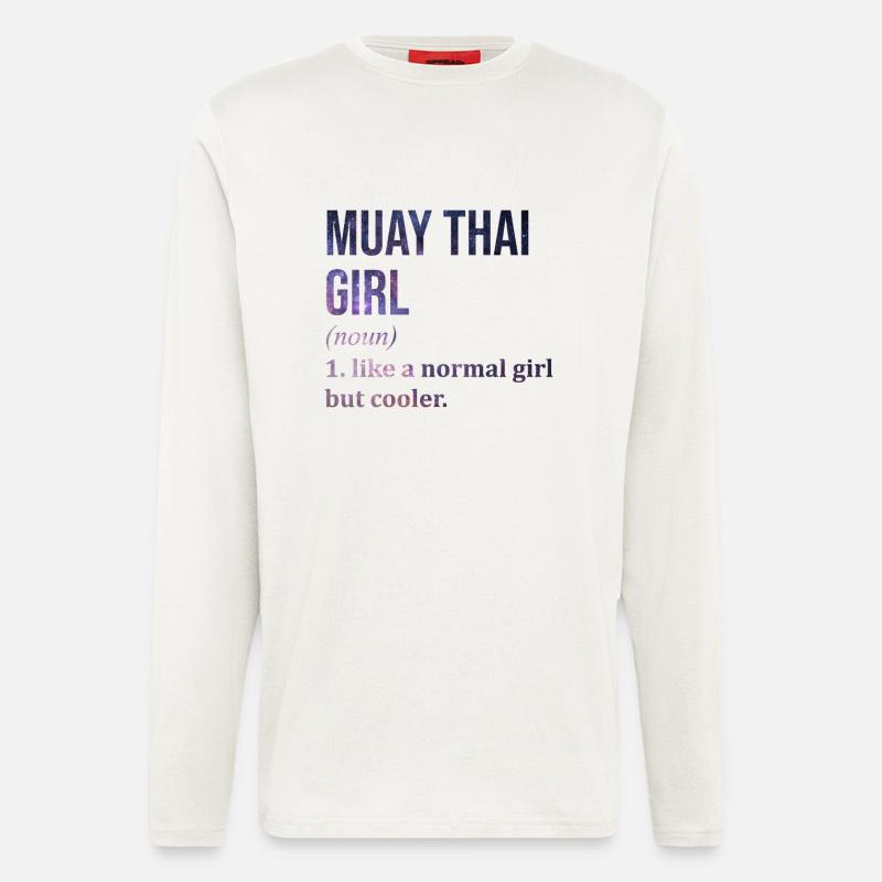Muay Thai - Langarmshirt - made by SPREAD  - OFF WHITE