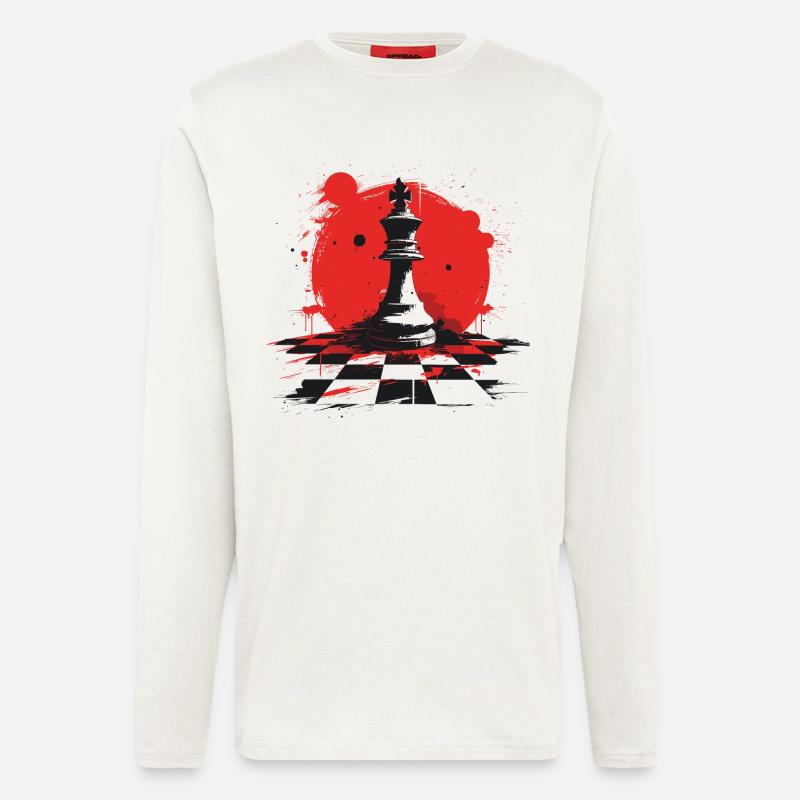 Chess Pieces Graphics - Longsleeve - made by SPREAD  - OFF WHITE