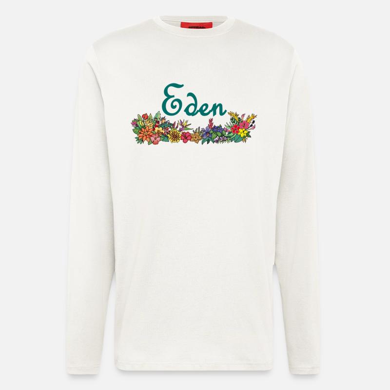 Blumen und Paradies - Langarmshirt - made by SPREAD  - OFF WHITE