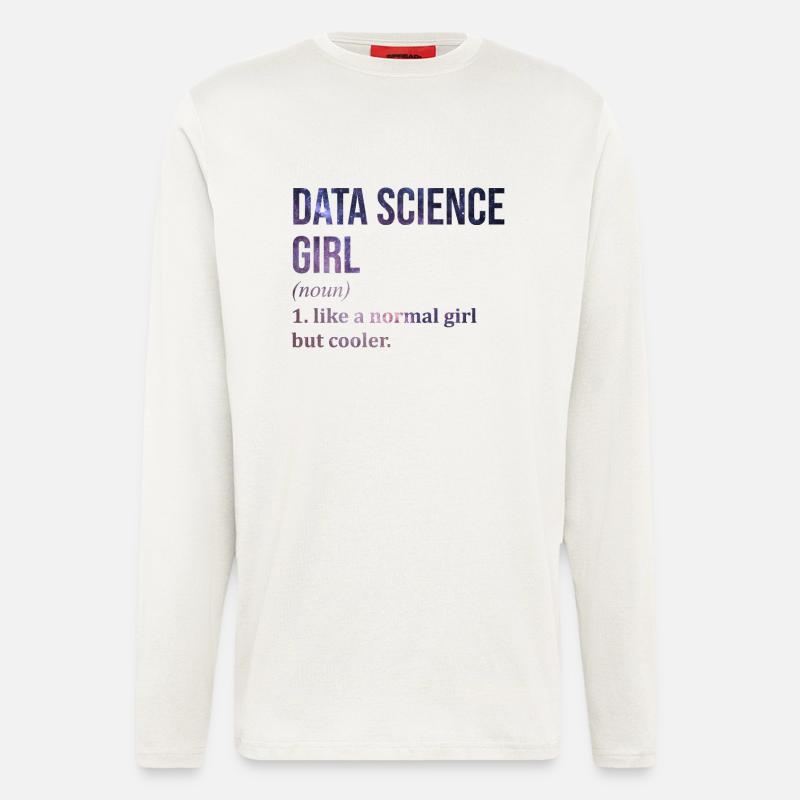 Datenwissenschaft - Langarmshirt - made by SPREAD  - OFF WHITE