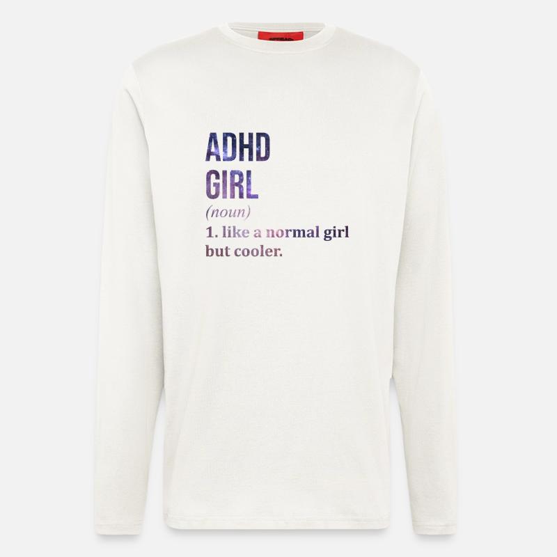 ADHD ADHD ADHD - Longsleeve - made by SPREAD  - OFF WHITE