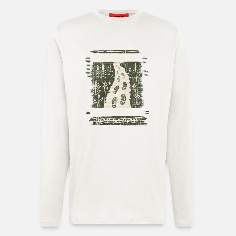 Nature heals step by step - motivation - Longsleeve - made by SPREAD  - OFF WHITE