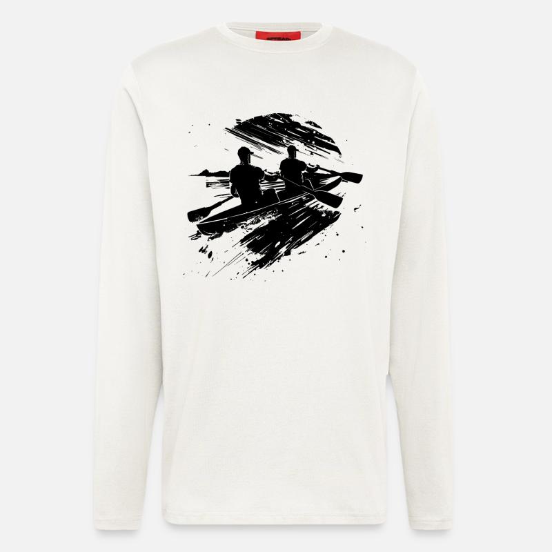 Ruderteam Skizze - Langarmshirt - made by SPREAD  - OFF WHITE