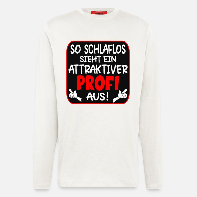 SCHLAFLOSER PROFI BERUFE - Langarmshirt - made by SPREAD  - OFF WHITE