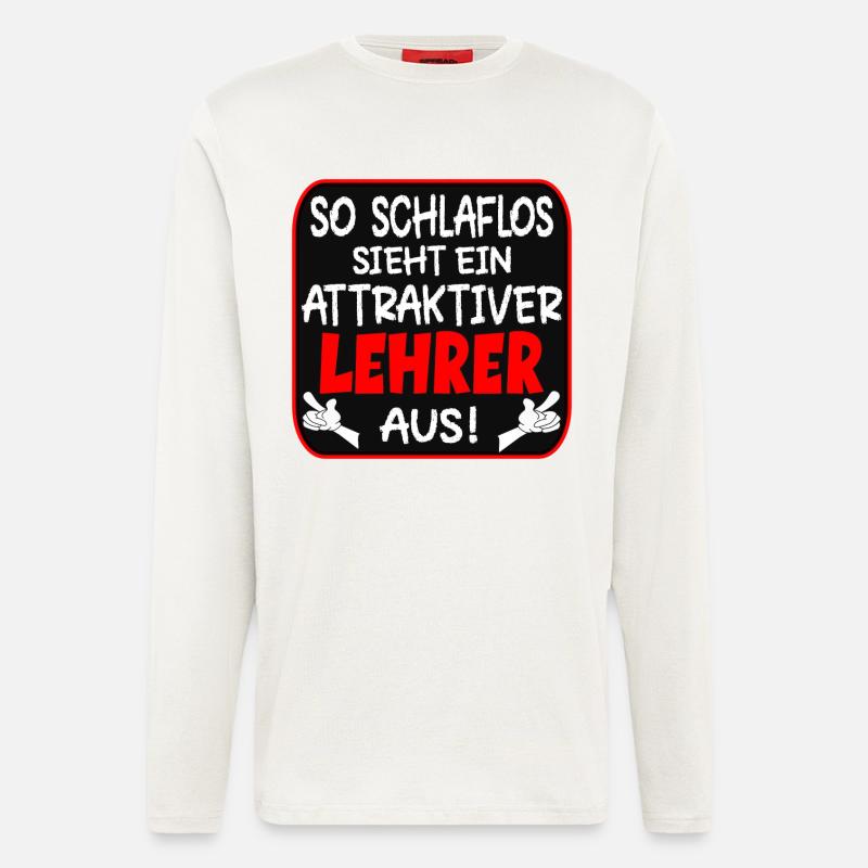 SCHLAFLOSER LEHRER LEHRAMT - Langarmshirt - made by SPREAD - OFF WHITE