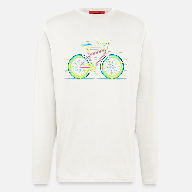 Rennrad Retrowave - Langarmshirt - made by SPREAD  - OFF WHITE