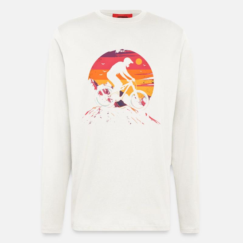 Mountain Biking 90s Look - Longsleeve - made by SPREAD  - OFF WHITE