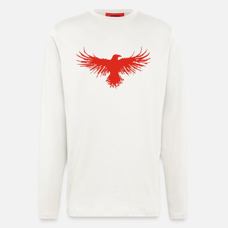 Der Flug der Roten Krähe - Langarmshirt - made by SPREAD  - OFF WHITE