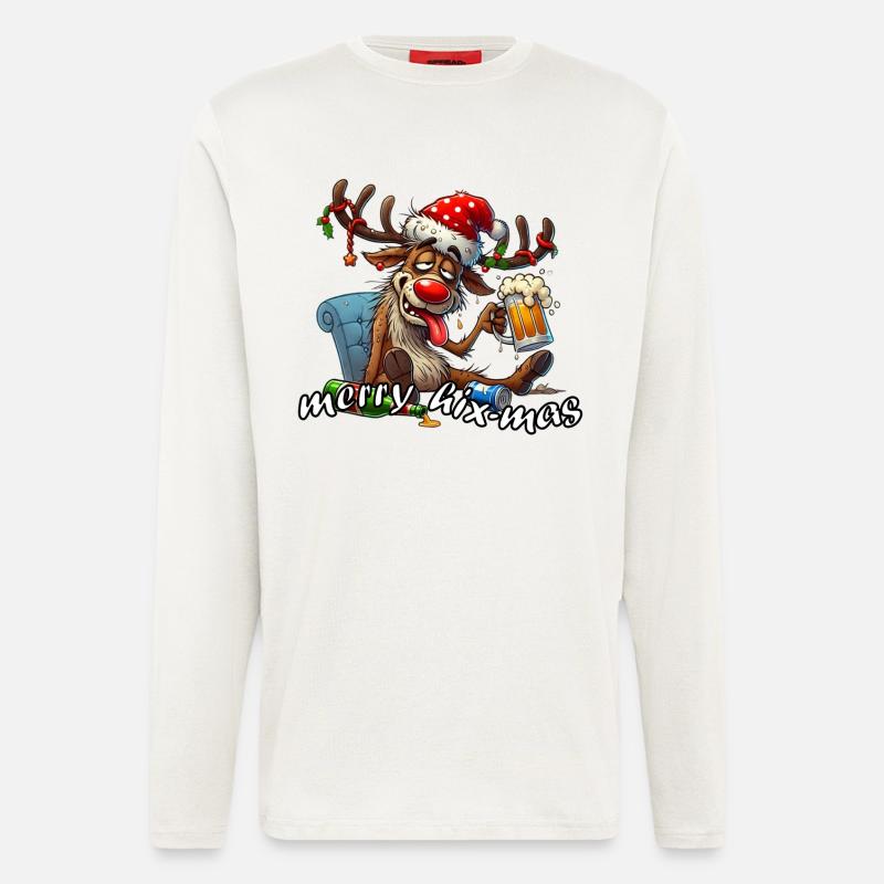 merry hix-mas - Langarmshirt - made by SPREAD  - OFF WHITE
