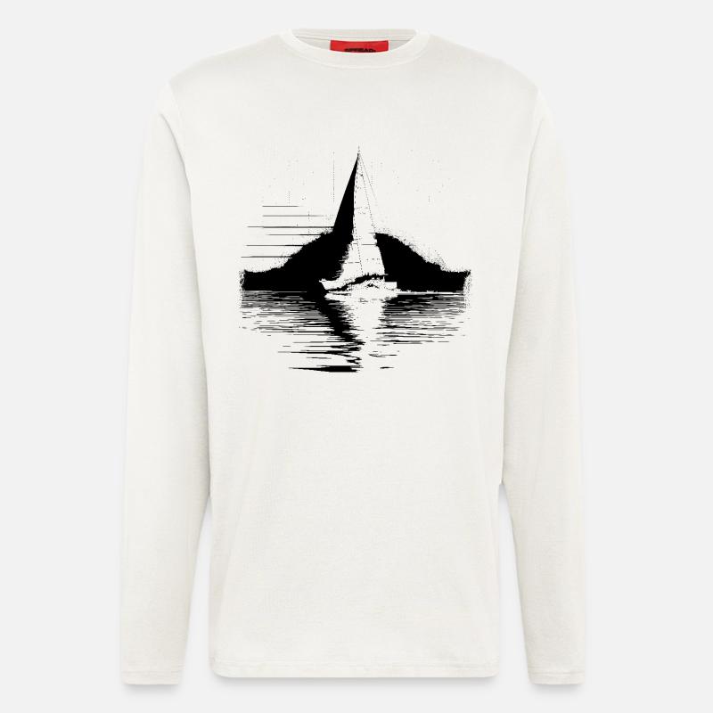 Segelschiff - Langarmshirt - made by SPREAD  - OFF WHITE