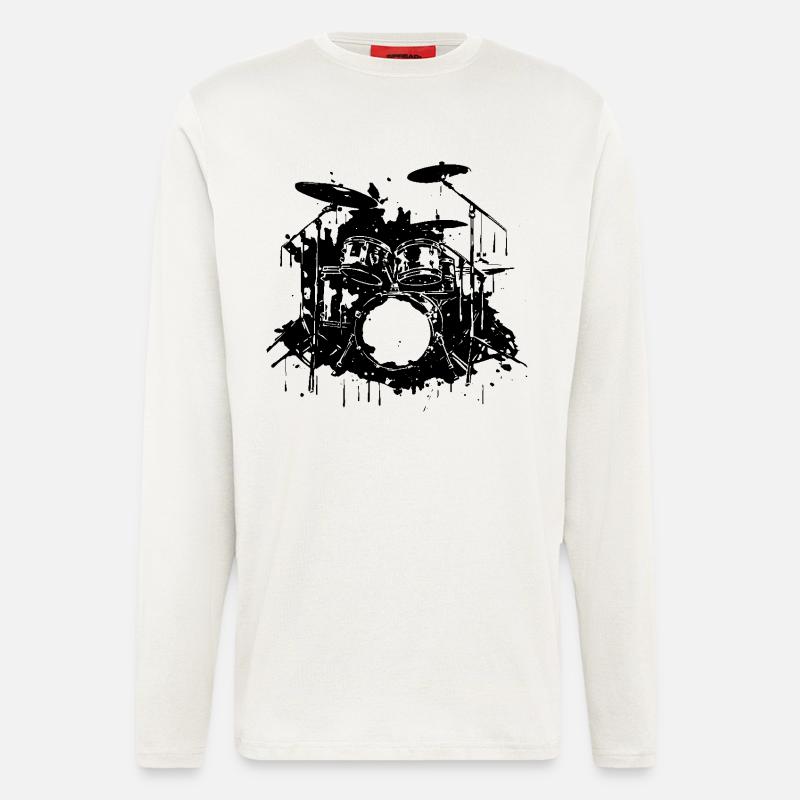 Percussion - Longsleeve - made by SPREAD  - OFF WHITE