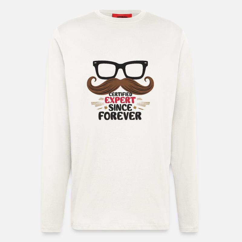 Certified Expert Since Forever - Langarmshirt - made by SPREAD  - OFF WHITE