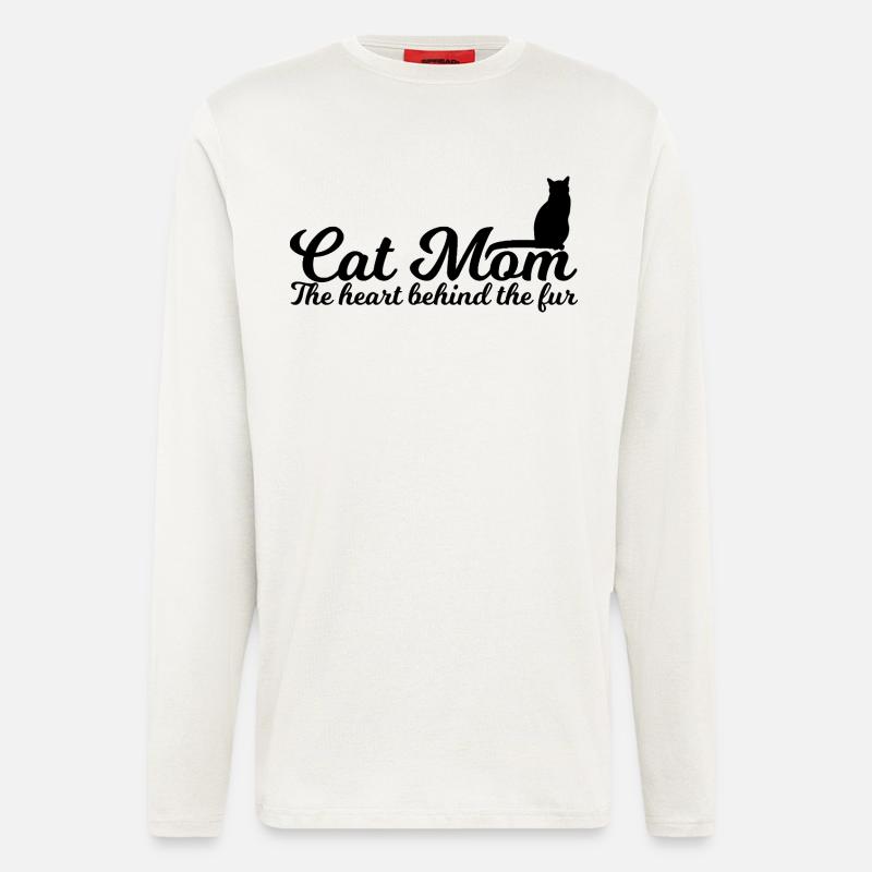 Katzenmama - Langarmshirt - made by SPREAD  - OFF WHITE