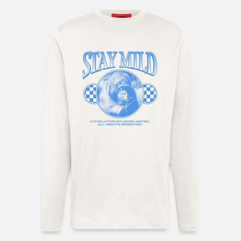 Stay Mild – Chill Vibes Only - Langarmshirt - made by SPREAD  - OFF WHITE