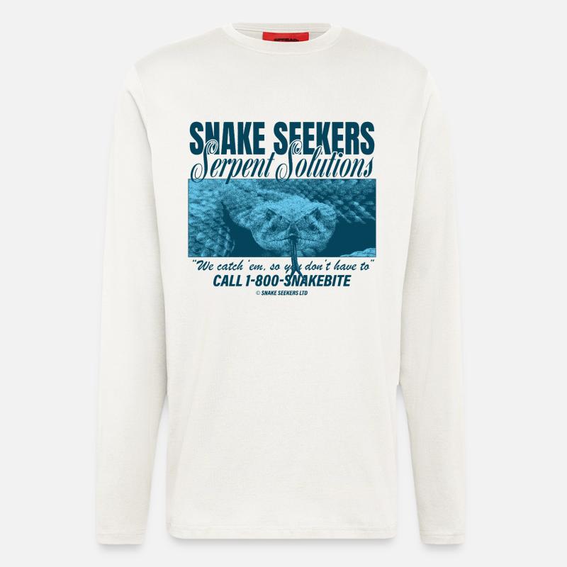 Snake Seekers – Serpent Solutions - Langarmshirt - made by SPREAD  - OFF WHITE