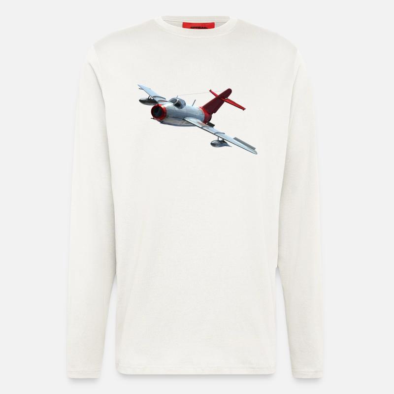 MiG-15 - Langarmshirt - made by SPREAD  - OFF WHITE