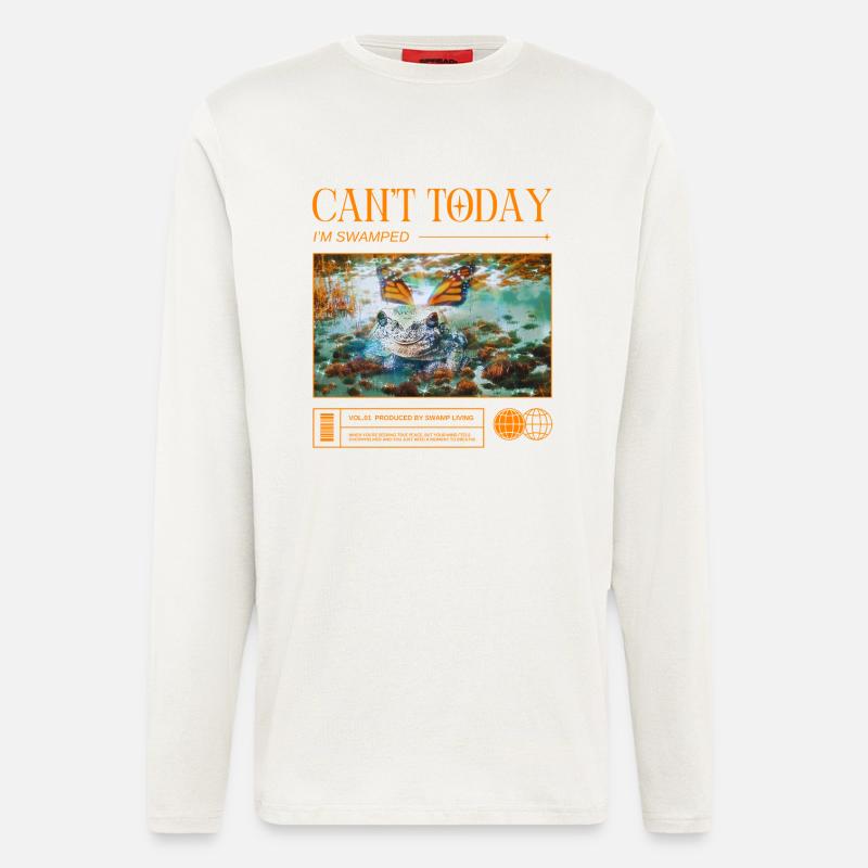 Sumpfmodus aktiviert – Keine Termine, nur Swamp - Langarmshirt - made by SPREAD  - OFF WHITE