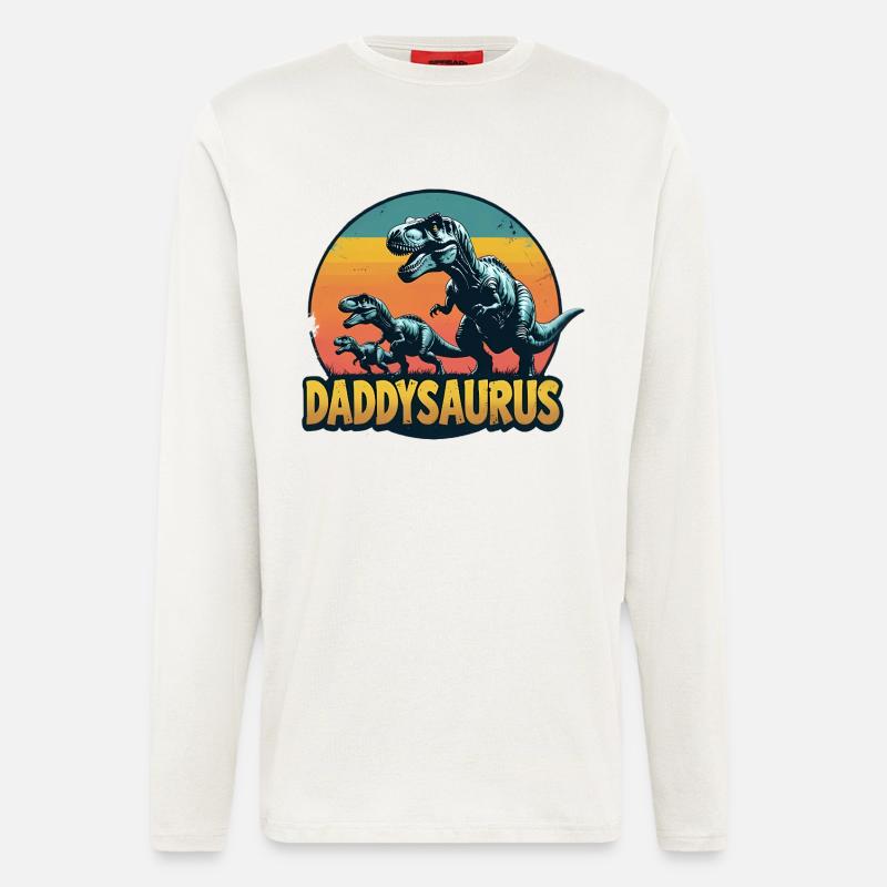 Daddysaurus - Longsleeve - made by SPREAD  - OFF WHITE