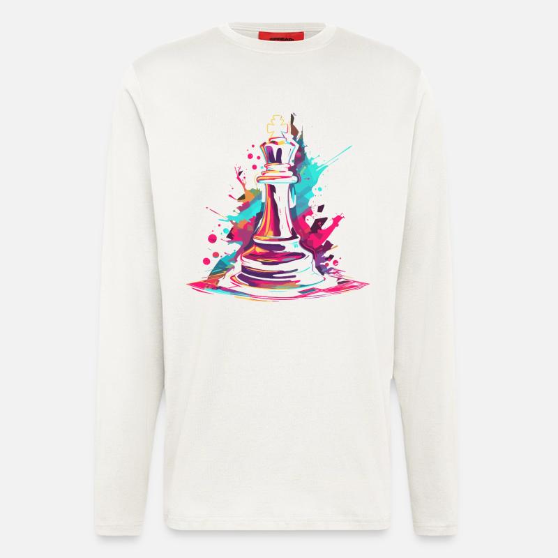 Chess Graffiti - Longsleeve - made by SPREAD  - OFF WHITE
