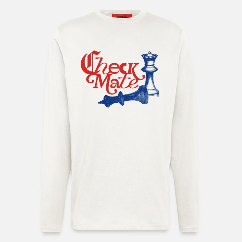 Check Mate Statement - Longsleeve - made by SPREAD  - OFF WHITE