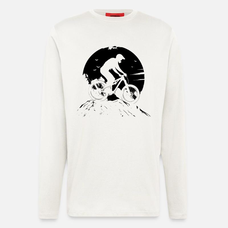 Mountainbiken - Langarmshirt - made by SPREAD  - OFF WHITE