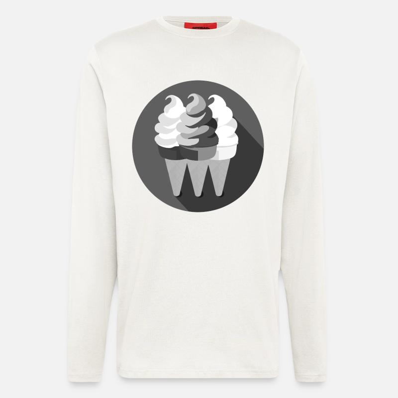 Eiswaffeln Skizze - Langarmshirt - made by SPREAD  - OFF WHITE