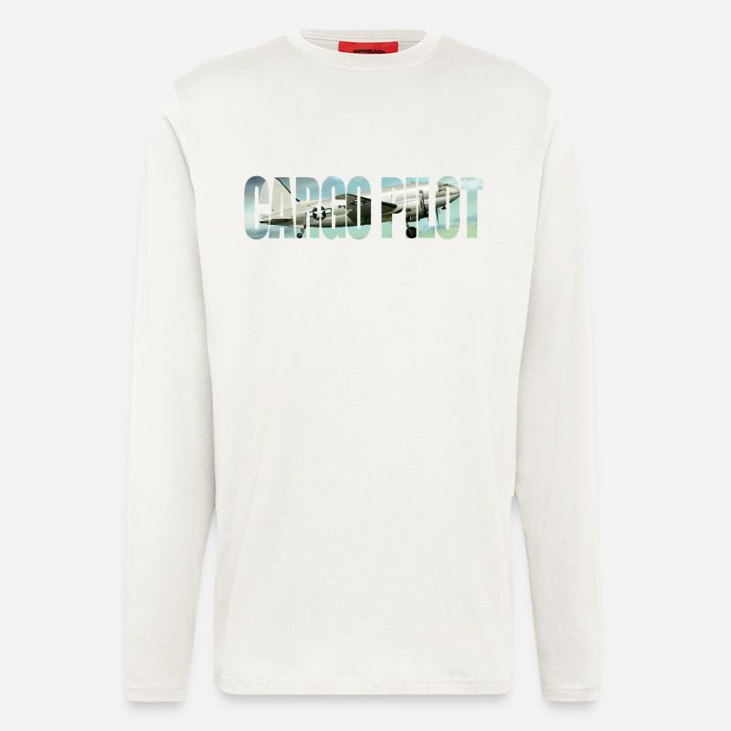 Cargo pilot C-46 - Langarmshirt - made by SPREAD  - OFF WHITE