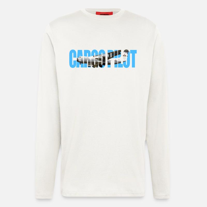 Cargo pilot C-141 - Langarmshirt - made by SPREAD  - OFF WHITE