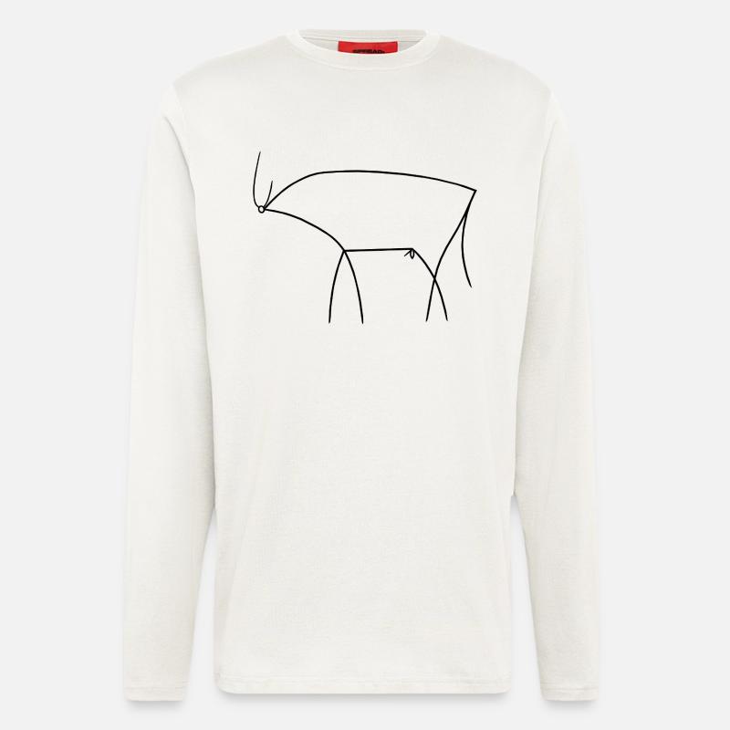 Stier - Langarmshirt - made by SPREAD  - OFF WHITE