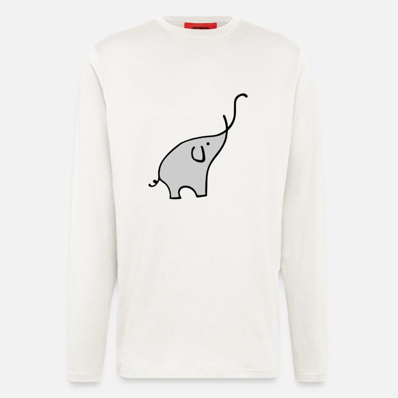 Elephan - Longsleeve - made by SPREAD  - OFF WHITE