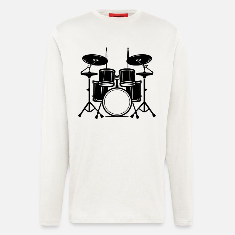 Percussion - Longsleeve - made by SPREAD  - OFF WHITE