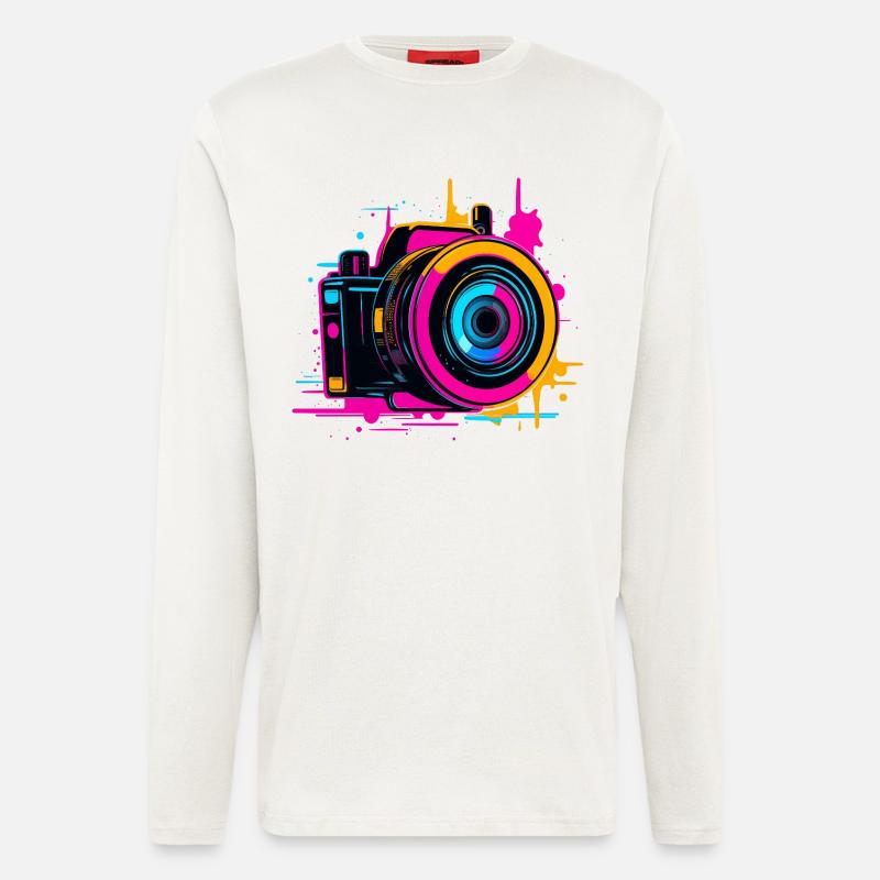 Camera Steamwave - Longsleeve - made by SPREAD  - OFF WHITE