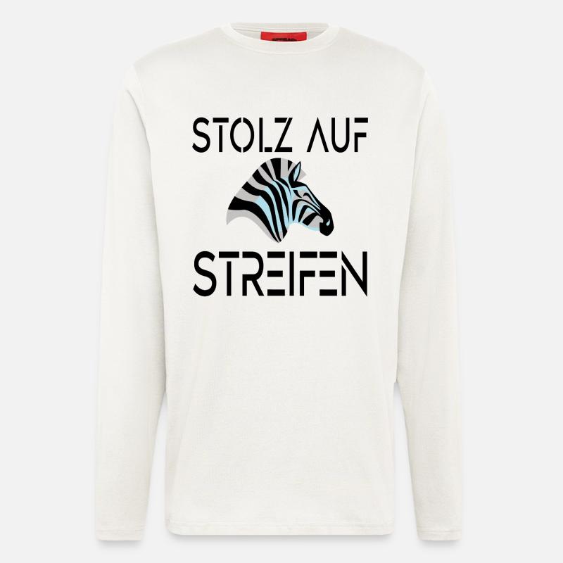 ZEBRA - STOLZ AUF STREIFEN - Langarmshirt - made by SPREAD - OFF WHITE