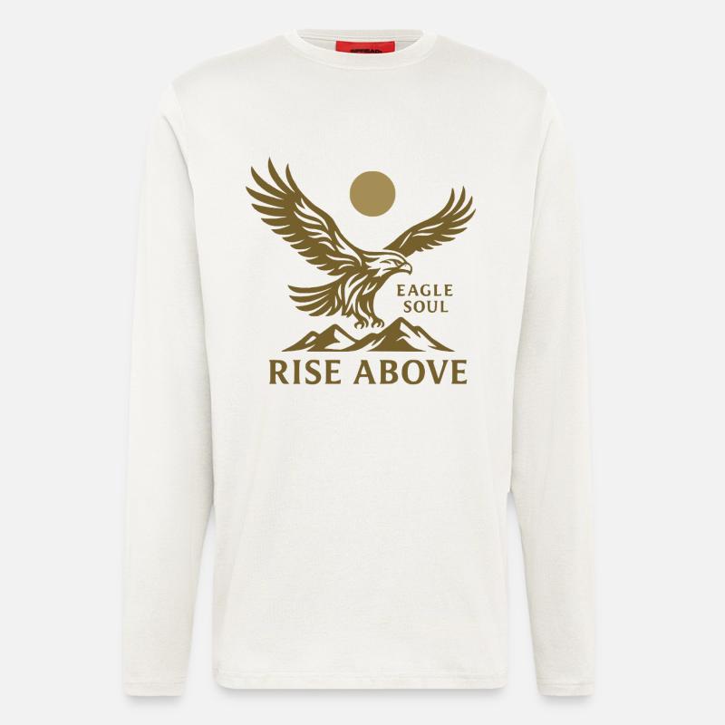Eagle Soul – Rise Above - Langarmshirt - made by SPREAD  - OFF WHITE