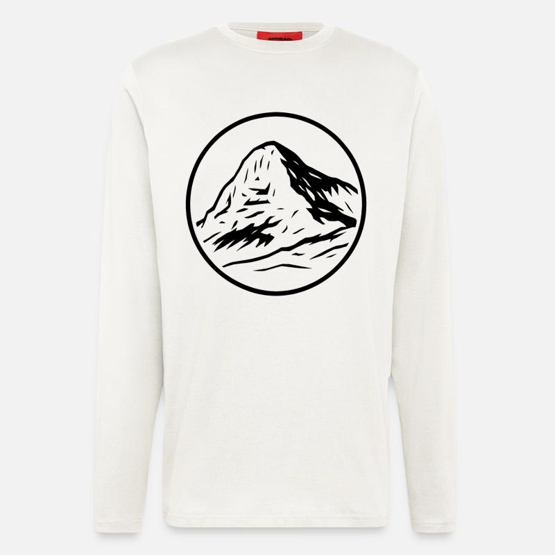 Eiger - Manches longues bio décontracté fabriqué en UE - OFF WHITE