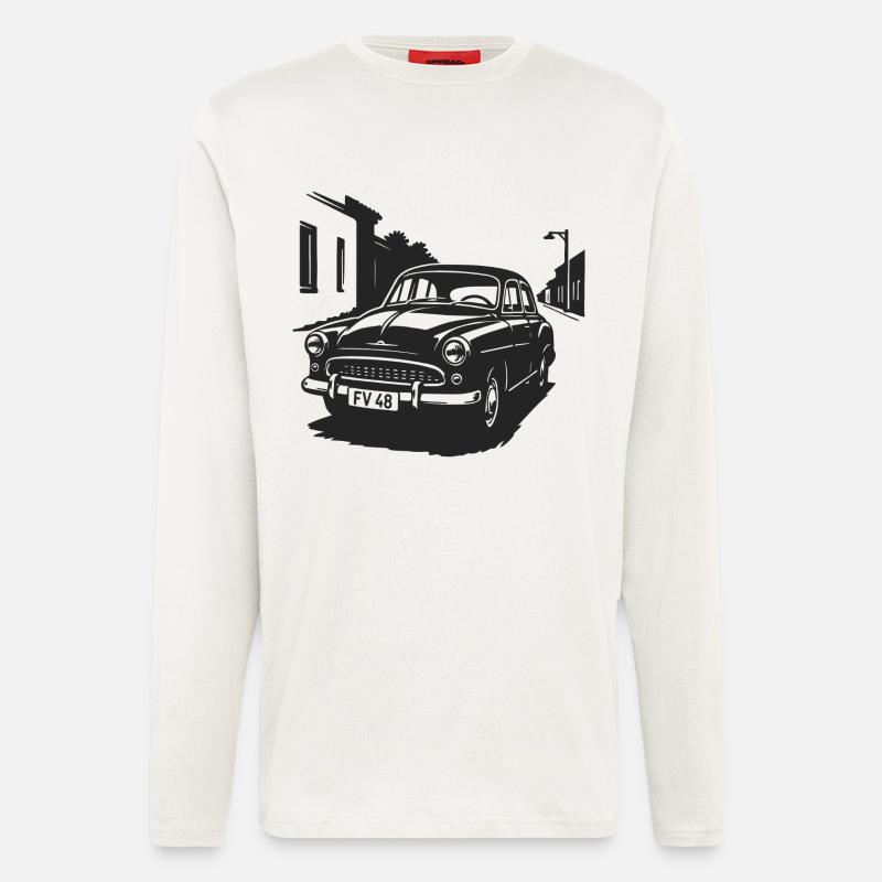 Der Charme der Straßenklassiker - Langarmshirt - made by SPREAD - OFF WHITE