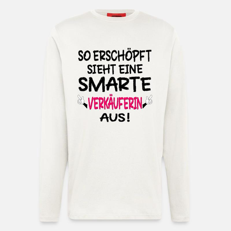 VEKÄUFERIN TRÖDELMARKT MARKT FLOHMARKT - Langarmshirt - made by SPREAD  - OFF WHITE