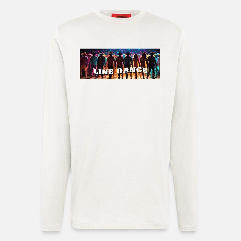 Line dance group dancing - Longsleeve - made by SPREAD  - OFF WHITE