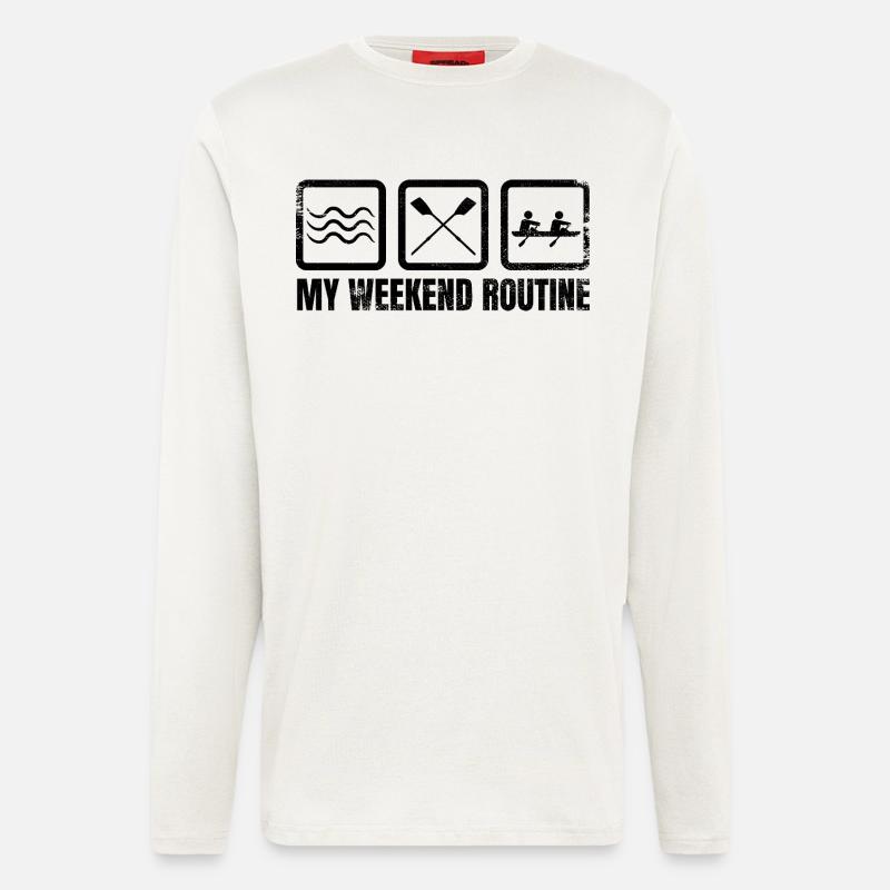 My Weekend Routine - Longsleeve - made by SPREAD  - OFF WHITE