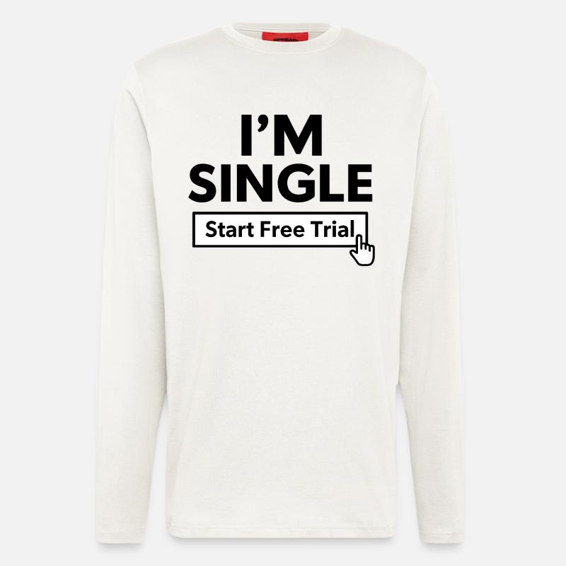 Start Free Trial Button Design - Longsleeve - made by SPREAD  - OFF WHITE
