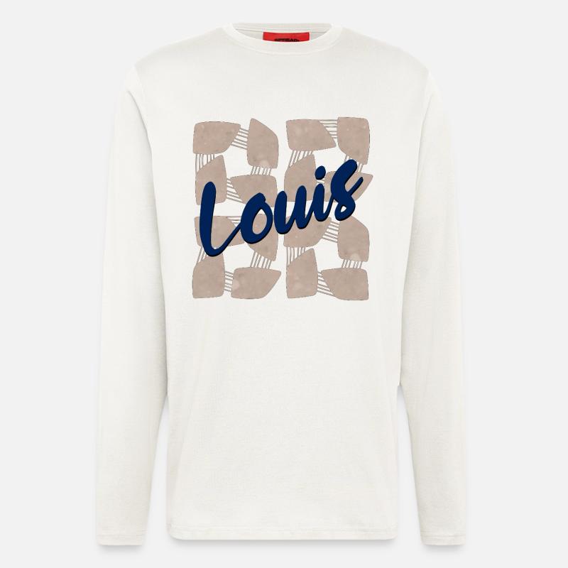NAMENSGESCHENKE NAME LOUIS - Langarmshirt - made by SPREAD  - OFF WHITE