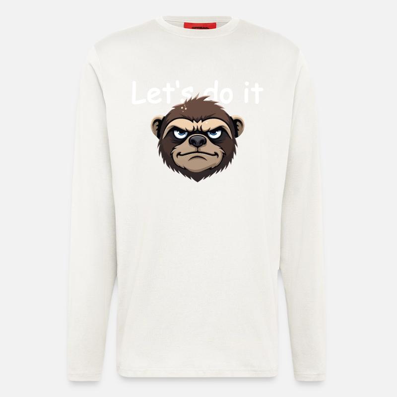 Sloth - let's do it - Longsleeve - made by SPREAD  - OFF WHITE