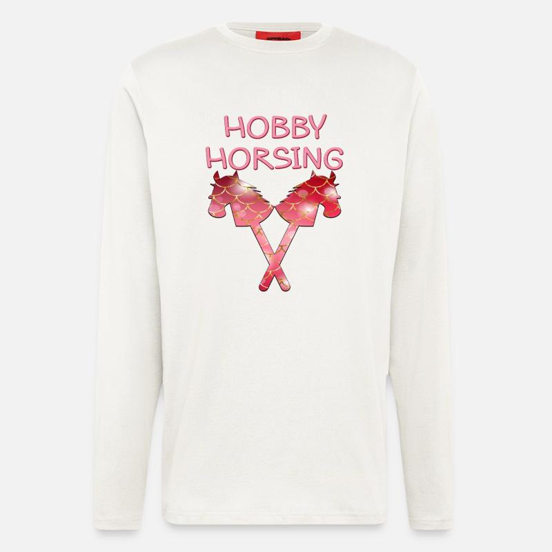 HOBBY HORSING PFERDE - Langarmshirt - made by SPREAD  - OFF WHITE