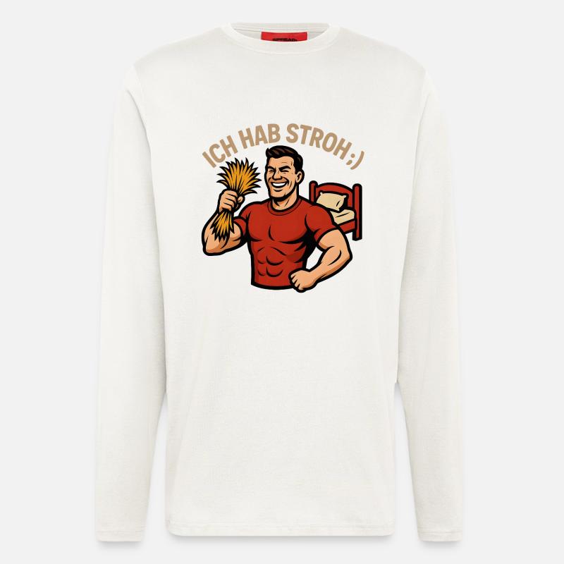 ich hab stroh - Langarmshirt - made by SPREAD  - OFF WHITE