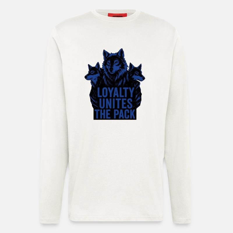 Wolf pack – loyalty unites - Longsleeve - made by SPREAD  - OFF WHITE