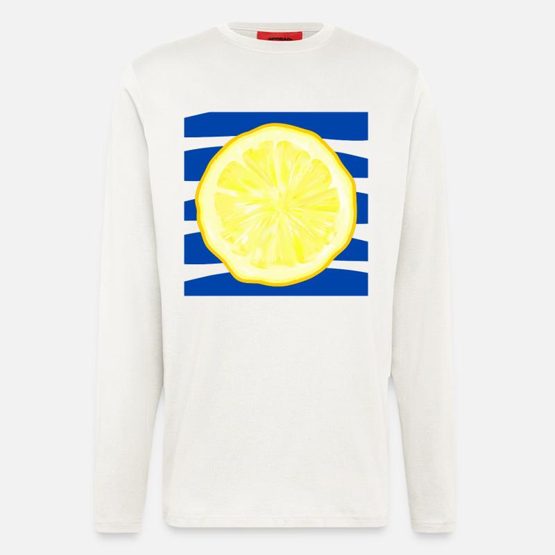 SOMMER FRÜCHTE ZITRONEN MEER - Langarmshirt - made by SPREAD  - OFF WHITE