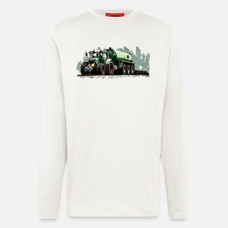 Schwergewicht auf vier Rädern - Langarmshirt - made by SPREAD  - OFF WHITE